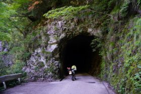 大釜の滝近くの