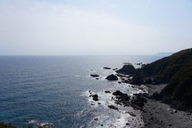 太平洋が眩しい…