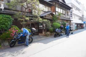 出発の準備中