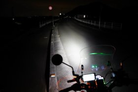 すっかり日が暮れました