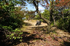 愛宕山公園の上に