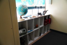 棚に小学生時代のモノが…