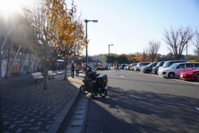 夕暮れの道の駅