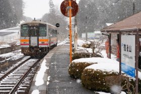 備後落合へ向かう列車