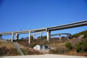 自転車道降口のループ